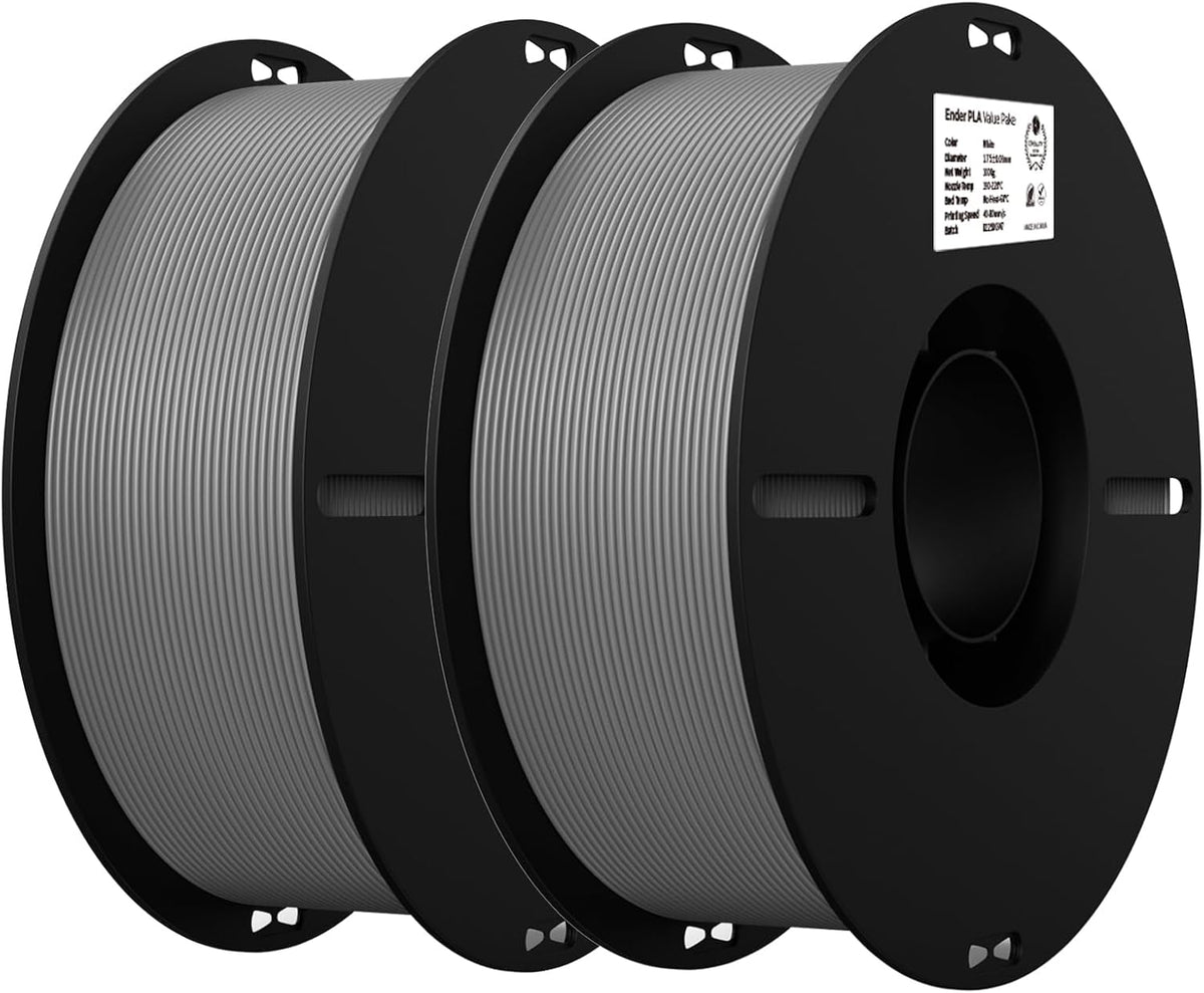 creality pla 3d printer filament, grey & grey, main product view
