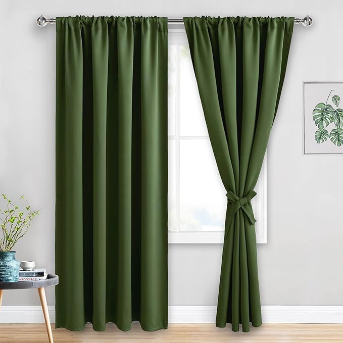 JIUZHEN Christmas Blackout Curtains by JIUZHEN