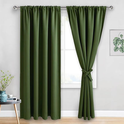 JIUZHEN Christmas Blackout Curtains by JIUZHEN