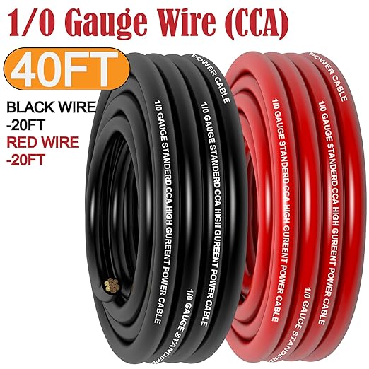 1/0 Gauge Wire Copper Clad Aluminum CCA Primary Automotive Wire, Battery Cable - Image 2