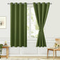 Hiasan Blackout Curtains for Bedroom, 52 x 63 Inches Length by Hiasan