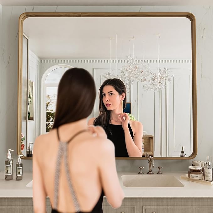 LOAAO 48X36 Inch Bathroom Mirror - Image 2