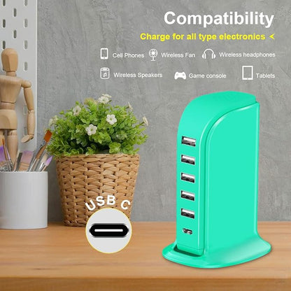 USB Tower Charging Station Upoy, Small Charging Hub - Image 4