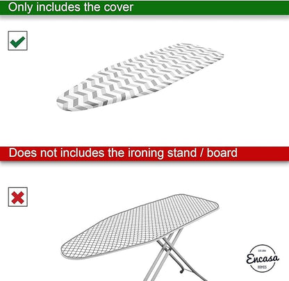 Encasa XO Ironing Board Cover and Pad 49"x18" - 4mm Felt Wide Iron Board Cover - Image 5