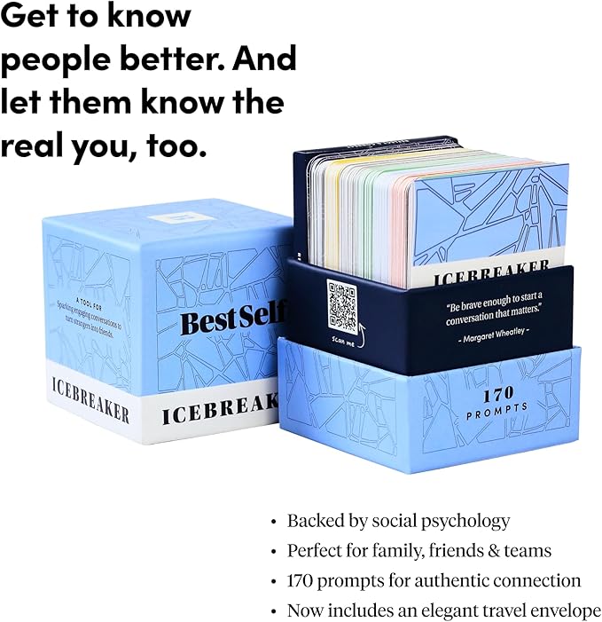 BestSelf Icebreaker Card Deck – 170 Conversation Starters to Spark Meaningful - Image 3