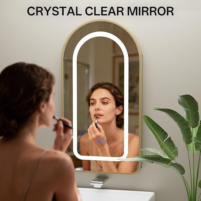 LED Arched Bathroom Medicine Cabinet - Image 9