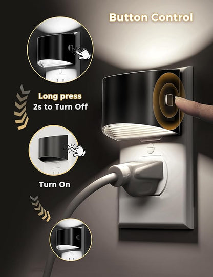 L LOHAS LED Night Lights Plug into Wall 2 Pack, Nightlight - Image 4