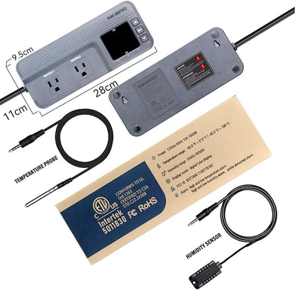 Inkbird Temperature and Humidity Controller ITC-608T Pre-Wired Dual Stage - Image 2