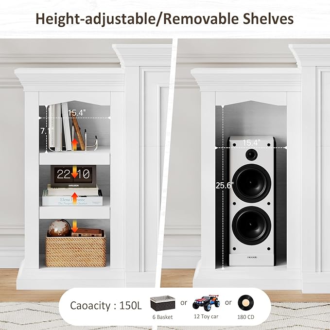 Naice 80" Electric Fireplace - Image 8