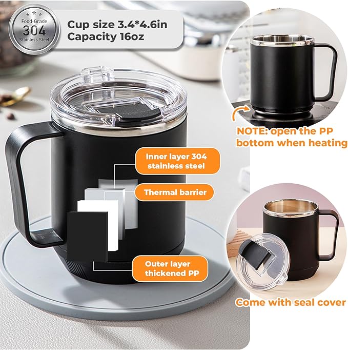 Coffee Mug Warmer Set for Desk - Image 4