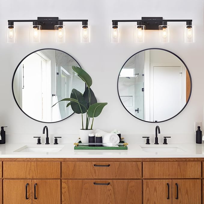 SOPEAS 4 Light Bathroom Vanity Light Fixtures, Bathroom Lighting Fixtures Over - Image 8