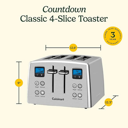 Cuisinart 4 Slice Countdown Motorized Toaster, Compact Design - Image 7