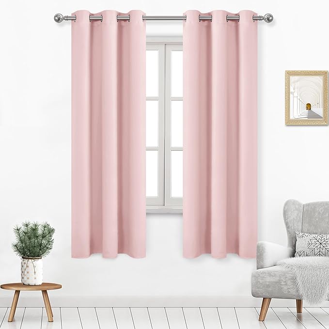 DWCN Blush Pink Blackout Curtains by DWCN