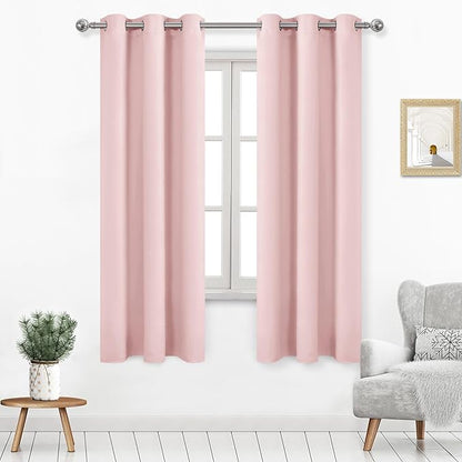DWCN Blush Pink Blackout Curtains by DWCN