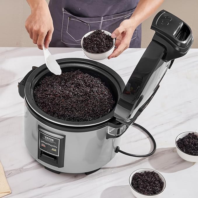 VEVOR Commercial Rice Cooker, 60-Cup Rice Cooker, 13.74 Qt / 13 Liter Large - Image 8