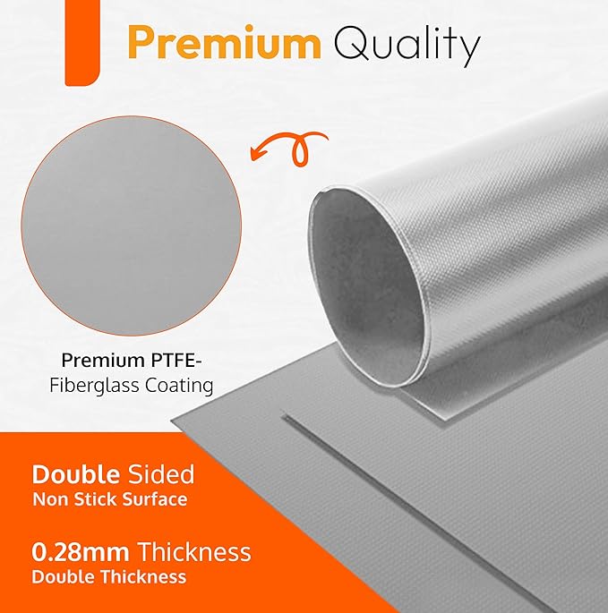 Silver Teflon Liner Roll for Ovens, Stovetops & Grills - Image 6