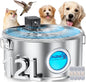 12L/ 3.4Gal Wireless Automatic Dog Water Fountain by FIYOVA