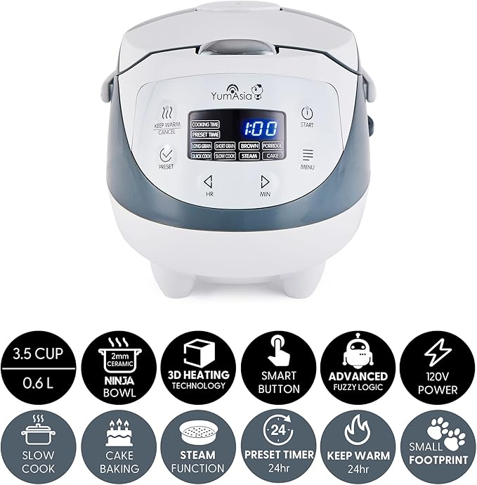 Yum Asia Panda Mini Rice Cooker - Image 2