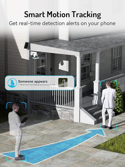 blurams 2K Solar Outdoor Camera Wireless, 360° PTZ Security Cameras Wireless - Image 4