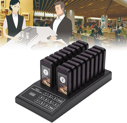 Luocute Wireless Calling System, 18 Receivers 1 Transmitter Channel 30-100m - Image 2