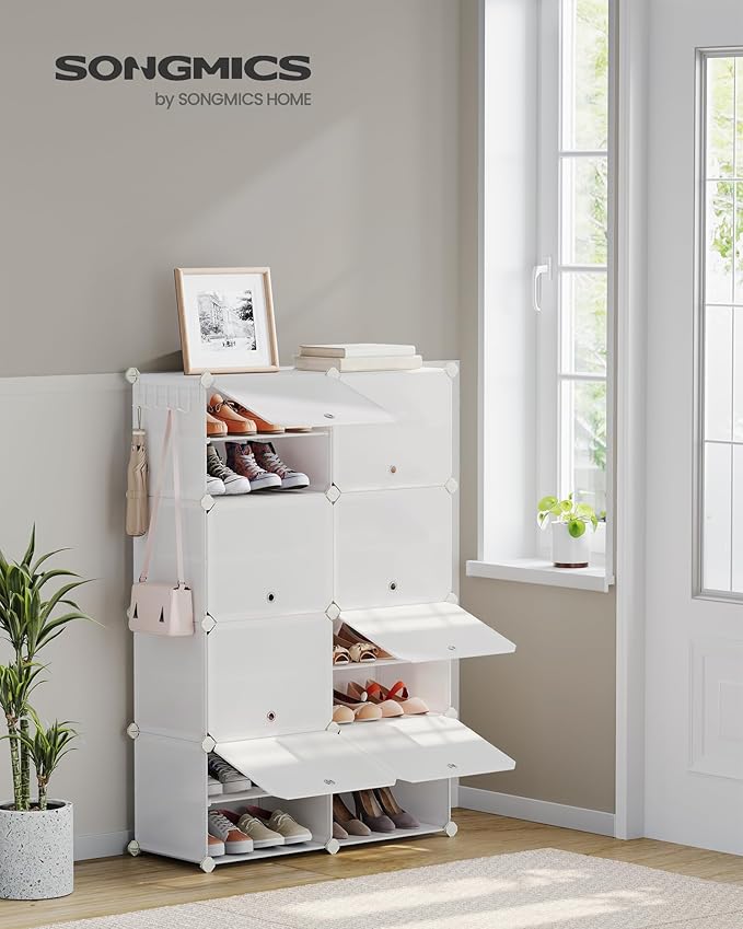 SONGMICS Shoe Rack Organizer, 8-Tier Shoe Storage Cabinet - Image 2