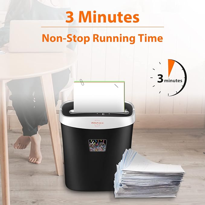 Paper Shredder for Home Office10-Sheet Cross-Cut Shredder - Image 4