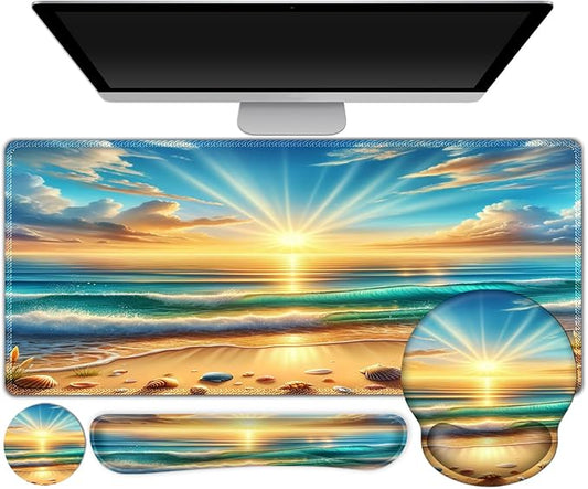 Gaming Mouse Pad, Large Desk Mat, Cute Desk Pad Protector, 4in1 XXL Mousepad + by ToLuLu