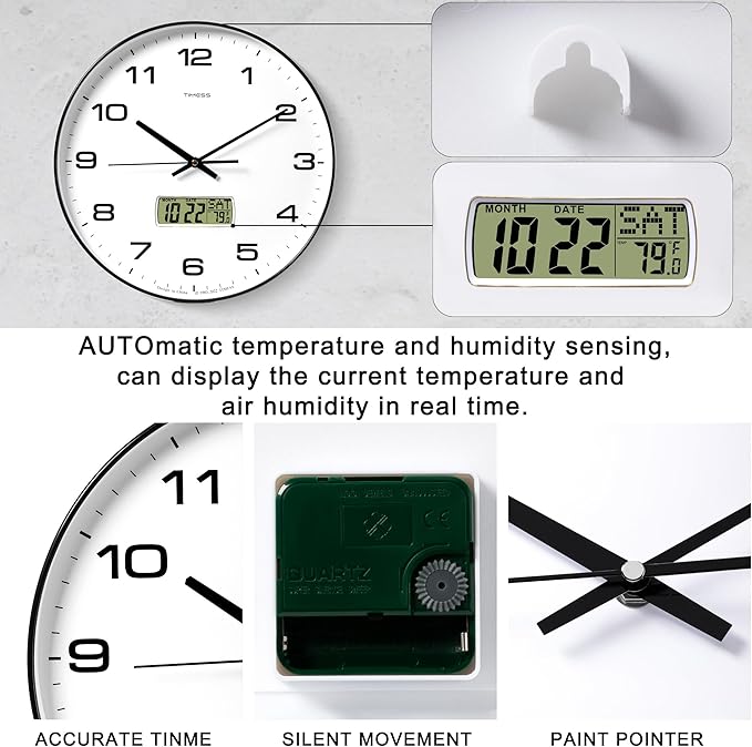 TIMESS Wall Clock, Ideal Modern Home, Office Decor - Image 6