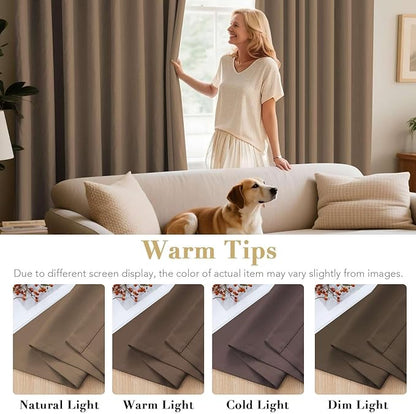 H.VERSAILTEX Blackout Curtains for Bedroom Thermal Insulated Room Darkening - Image 5