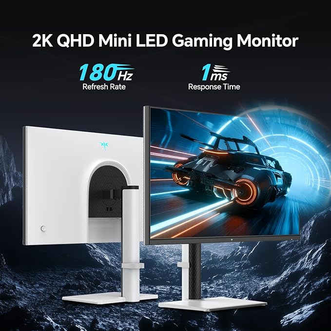KTC QHD Mini LED Monitor 27 Inch, 1440P 180Hz Gaming PC Monitor, HDR 1400 - Image 2