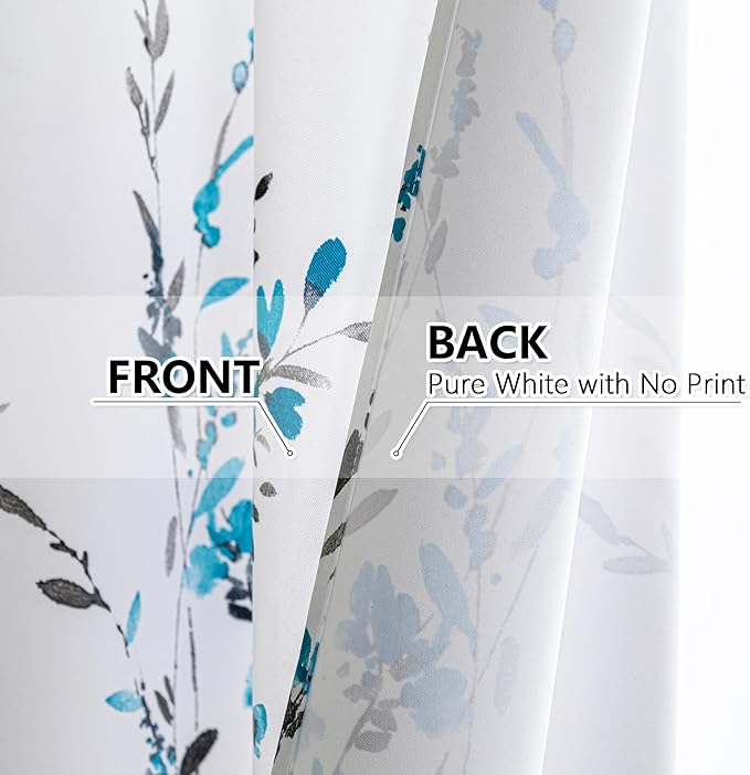MYSKY HOME Floral Curtains for Living Room Thermal Insulated Light Blocking - Image 5
