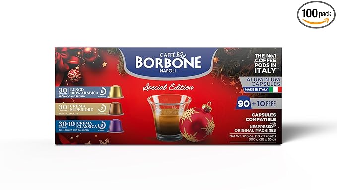 Caffè Borbone Limited Edition Holiday Variety Pack Aluminum Capsules Compatible by Caff%C3%A8BorboneAmerica