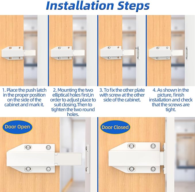 Magnetic Push Latch Heavy Duty Jiayi Push to Open Cabinet Hardware Magnetic - Image 10