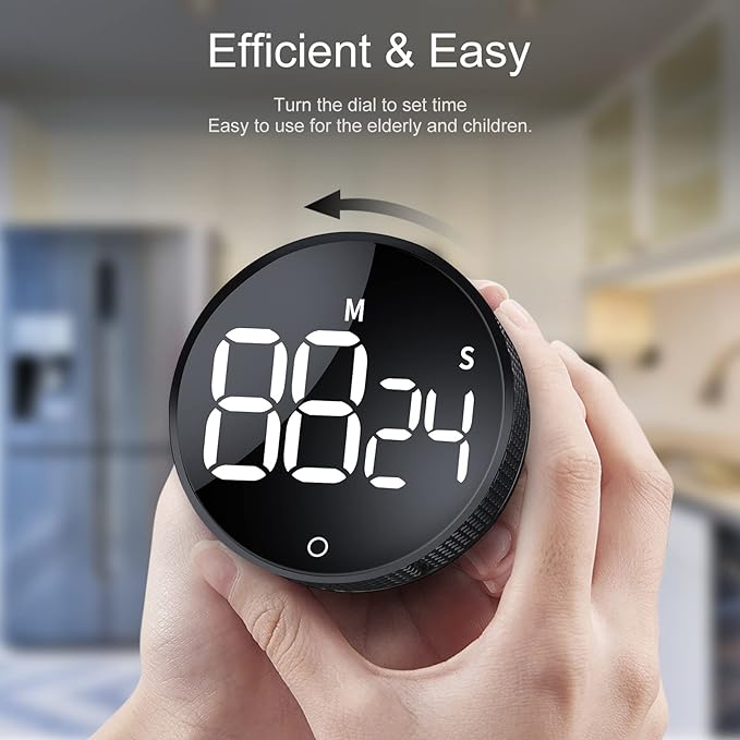 AVINIA Digital Kitchen Timers, Visual timers Large LED Display Magnetic - Image 3