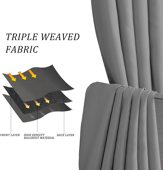 JIUZHEN Extra Wide Room Divider Curtain - Image 3