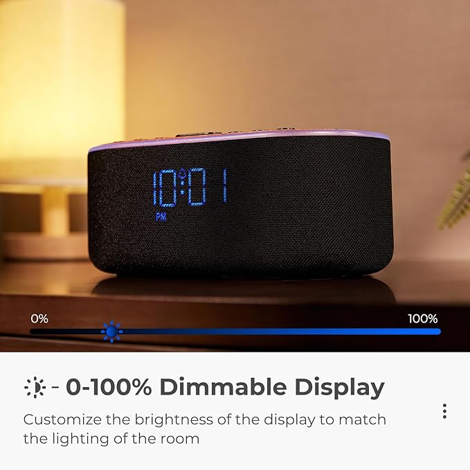 uscce Alarm Clock Bluetooth FM Radio: 10W Stereo Sound Speaker - Image 6
