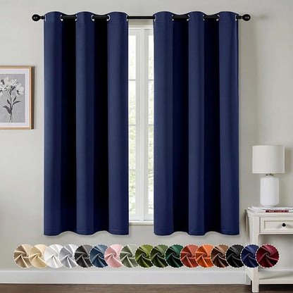 MIULEE Navy Blue Blackout Curtains by MIULEE