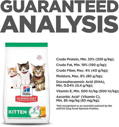 Hill's Science Diet Kitten, Kitten Premium Nutrition, Dry Cat Food, Chicken - Image 10