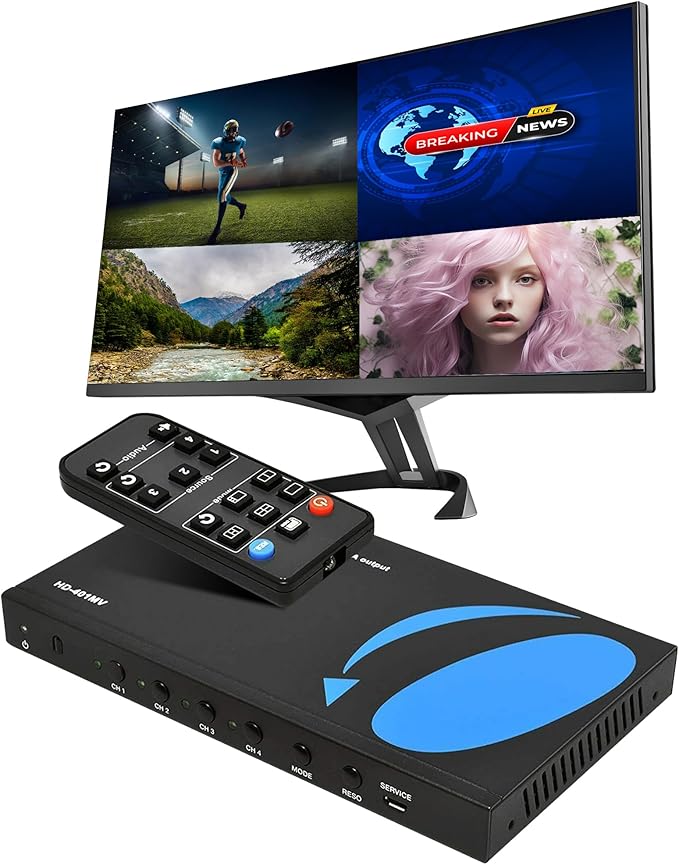 OREI HDMI Switcher 4 in 1 Out by OREI