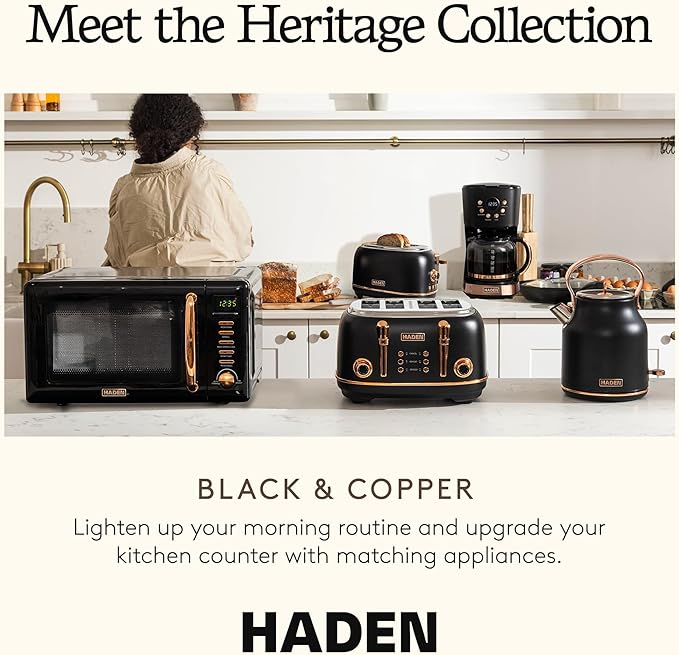Haden Heritage 1.7 Liter Stainless Steel Electric Kettle, Hot Water Tea Kettle - Image 5