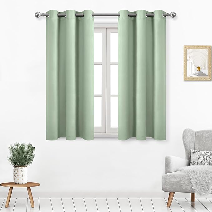 DWCN Light Green Blackout Curtains by DWCN