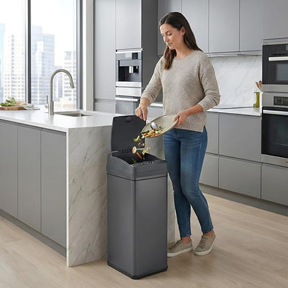 iTouchless 13 Gallon Kitchen Trash Can - Image 2