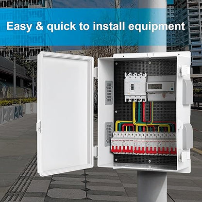 Outdoor Waterproof Electrical Junction Box, ABS Water Resistant Enclosure - Image 4