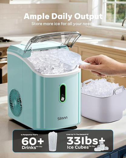 Silonn Nugget Ice Maker Countertop, Pellet Ice Machine - Image 3