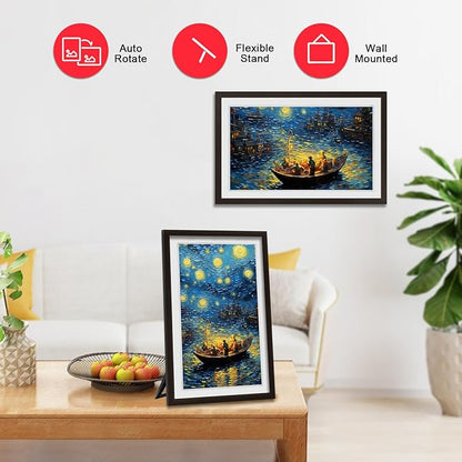 FRAMEO 21.5 inch Large Digital Photo Frame Touch Screen 32GB WiFi Smart Picture - Image 7