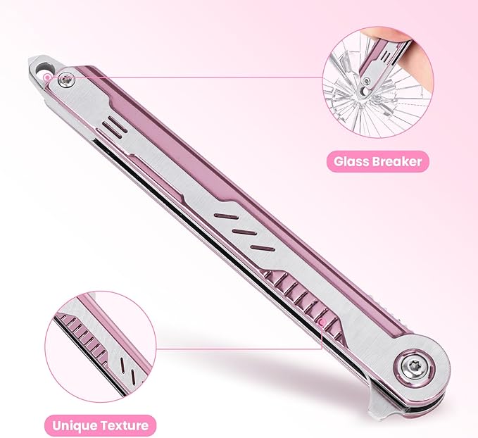Pink Pocket Knife for Women - Image 3