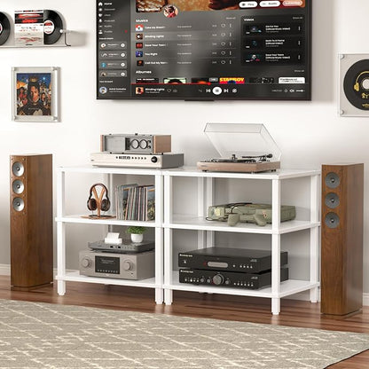 3-Tier AV Media Player Stand, Modern Stereo Cabine, Game Console Shelf - Image 4