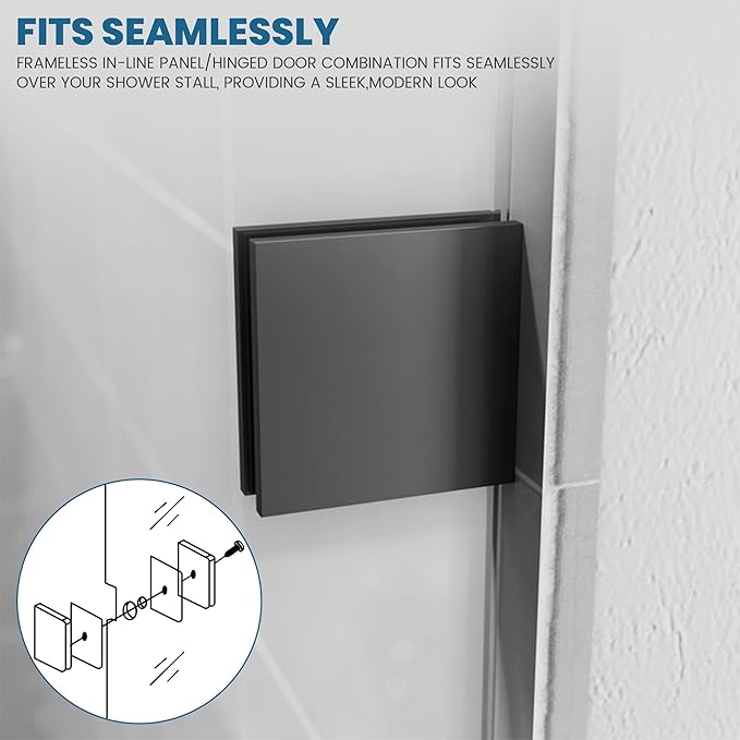 Bathroom Shower Glass Door 24 * 62" - Image 4