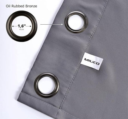 MIUCO 1 Pair Thermal Insulated Grommet 52-Inch-by-63-Inch Blackout Window - Image 7
