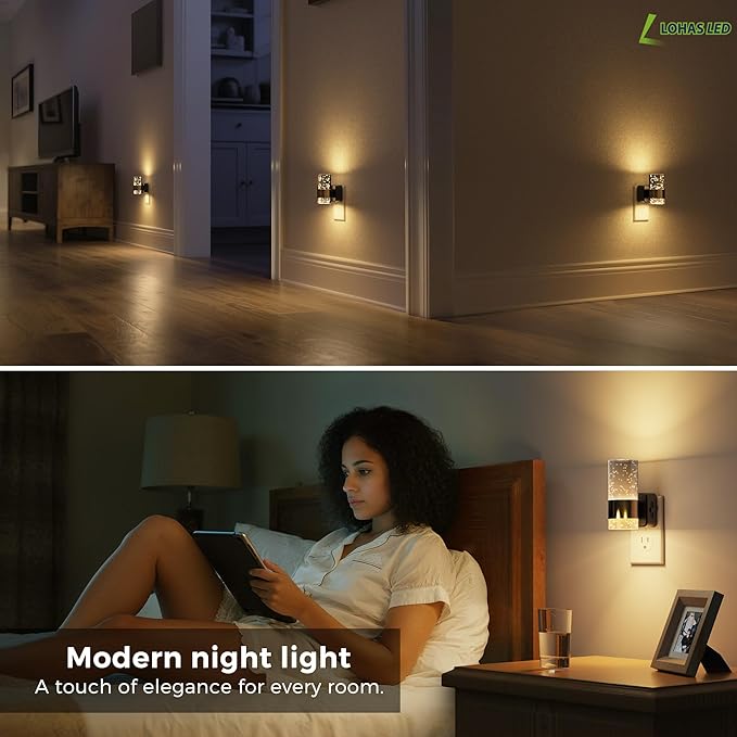 L LOHAS LED Night Lights Plug into Wall, Acrylic Night Light, Dimmable - Image 6